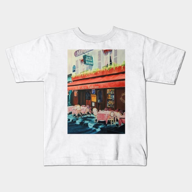 La Mere Catherine, Montmartre. Kids T-Shirt by Macartvert